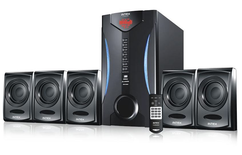 intex 5.1 home theater wooden