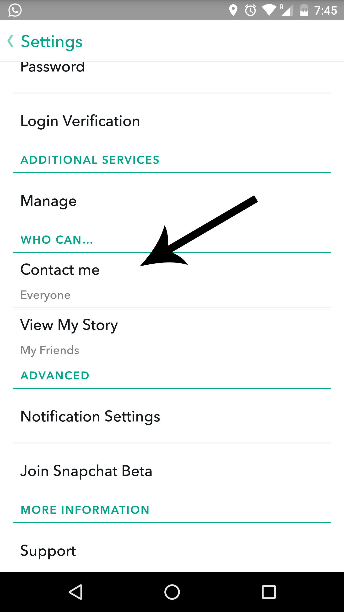 Snapchat Privacy Settings - Gizmo Times